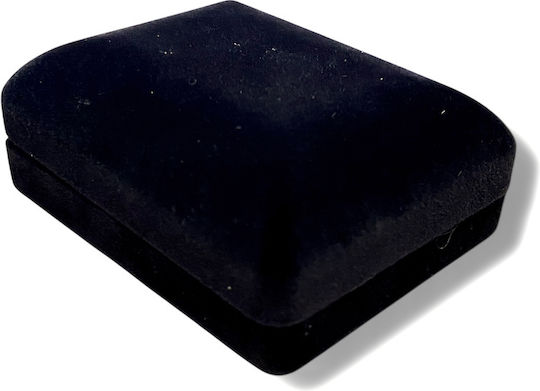 Βελούδινο Κουτί Κοσμημάτων Μαύρο 8x3x6cm