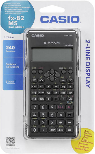 Casio Fx-82ms 2nd Edition Calculator Scientific in Black Color 1pcs