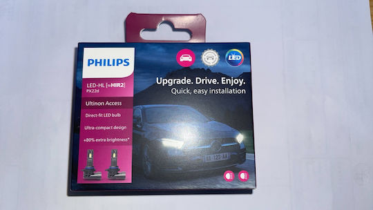 Philips Lamps Car Ultinon Access HIR2-9012 Canbus LED 6000K Cold White 12V 20W 2pcs