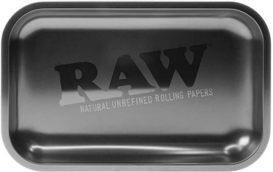 Raw Rolling Tray All Black 17.5cm Μαύρο