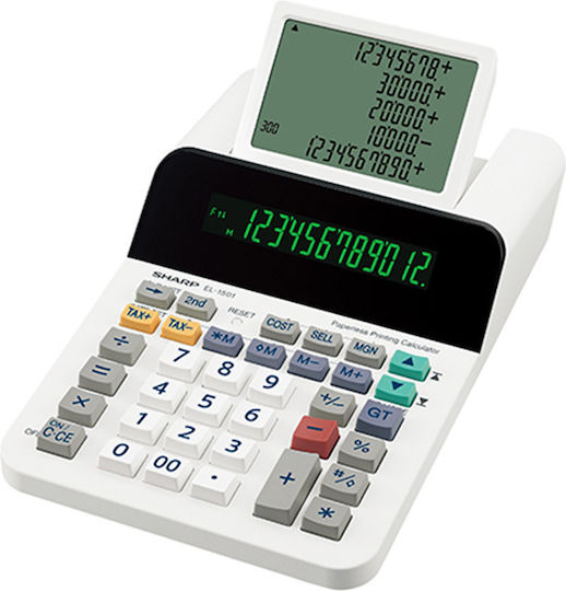 Sharp Αριθμομηχανή Εκτύπωσης Χωρίς Χαρτί El-1501