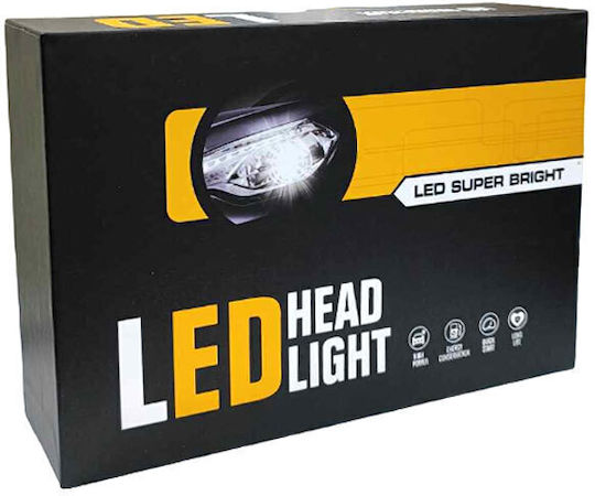 Λάμπες Αυτοκινήτου H15 LED 6000K Ψυχρό Λευκό 100W 2τμχ