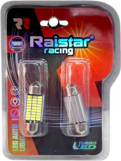 Raistar Lampen Auto LED 6000K Kaltes Weiß 12V 2Stück