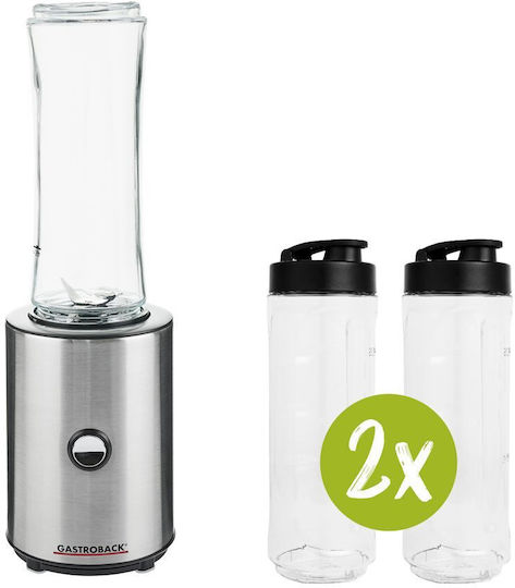 Gastroback Mixandgo Blender Cu Cană Tritan 600 Ml Argintie