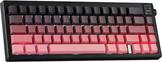 Ajazz AK650 Drahtlos Gaming Mechanische Tastatur 60% mit Dream Weave Schaltern und RGB-Beleuchtung (Englisch US) Gradient Pink