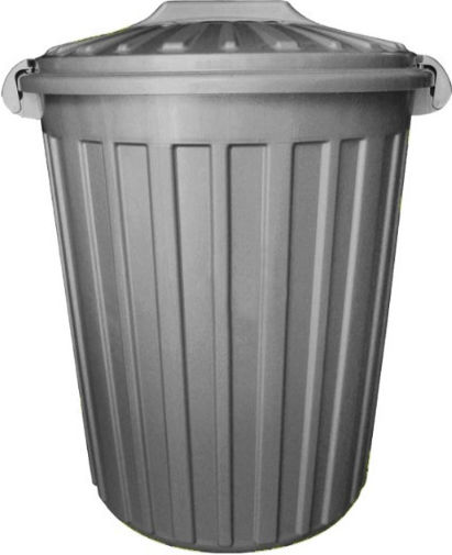Cyclops Plastic Waste Bin 60lt Gray