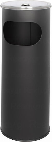 Ready Metallic Waste Bin 12lt Black