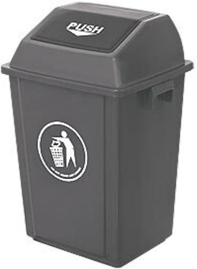 Delta Cleaning Plastic Waste Bin 40lt Gray