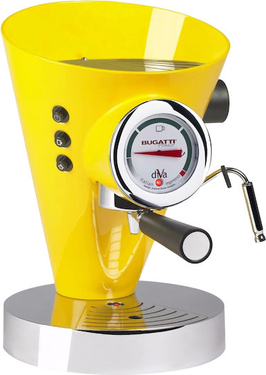 Casa Bugatti Diva Espressoare 950W Presiune 15bar Pentru Cappuccino Galbenă