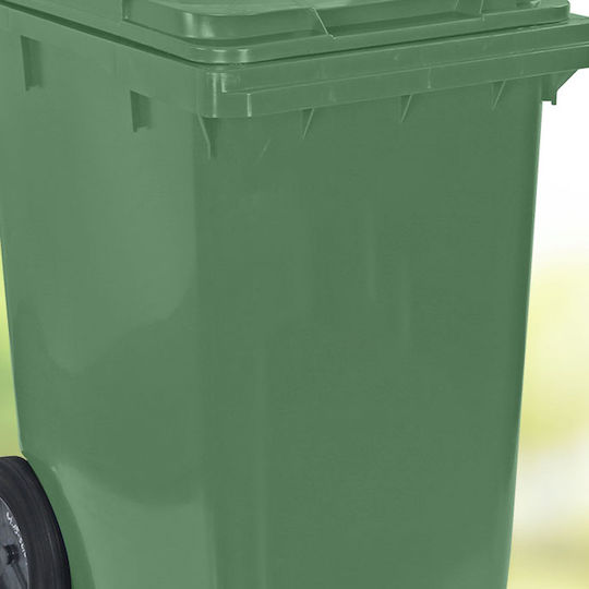 Green City International Plastic Coș de gunoi Deșeuri Coșuri de gunoi cu roți 360lt Gri