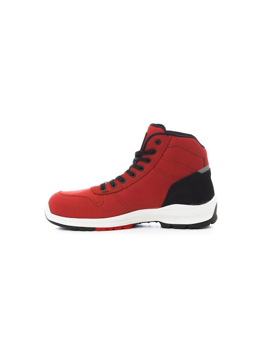 Payper Get Force Mid Waterproof Boots Safety Red S3 with Certification P, ESD ,SRC