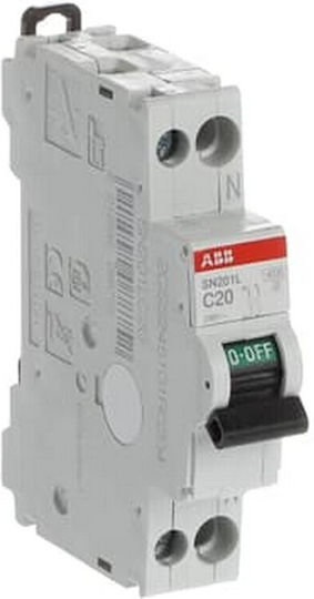 Abb Automatic Circuit Breaker 20A Double-pole AC 41865