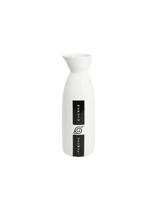 Just Funky Ceramic Decanter with Glasses White 296ml 3pcs