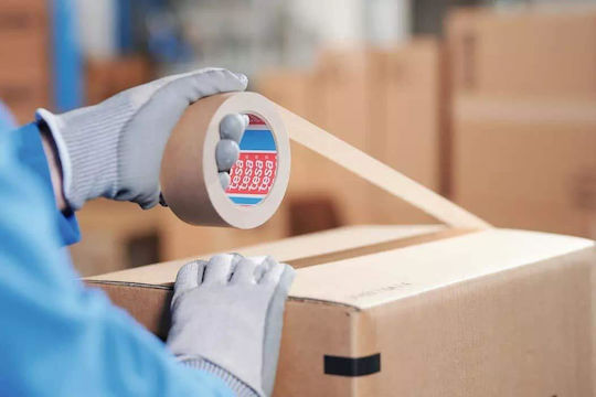 Tesa Verpackungsfolie Geräuscharm 50mm x 50m in Braun Farbe