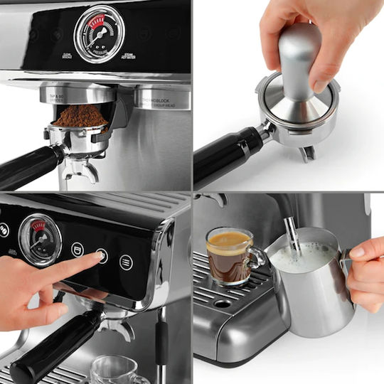 Beem Automat de Espresso 3000W Presiune 15bar Argintie