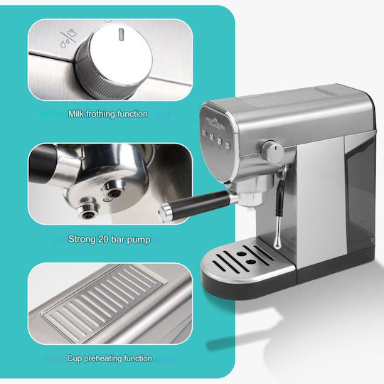 Profi Cook PC-ES-KA1265 1360W Налягане 20бар Сива