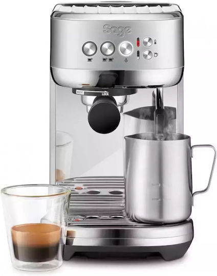 Sage Μηχανή Espresso 1600W Πίεσης 9bar Ασημί SES500BSS