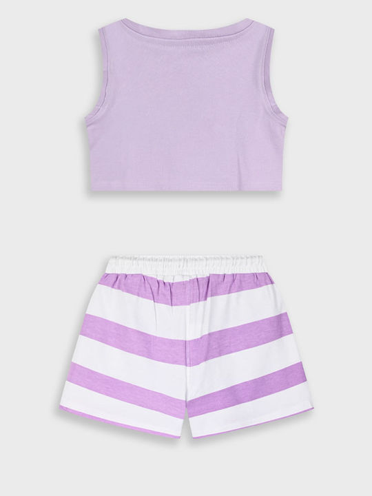 Energiers Kids Set with Lilac Shorts 2 Pieces