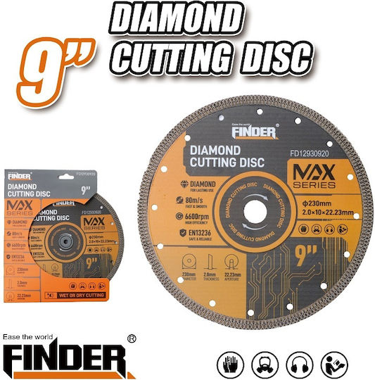 Finder Cutting Disc Construction Materials Hole Diameter 230mm 1pcs