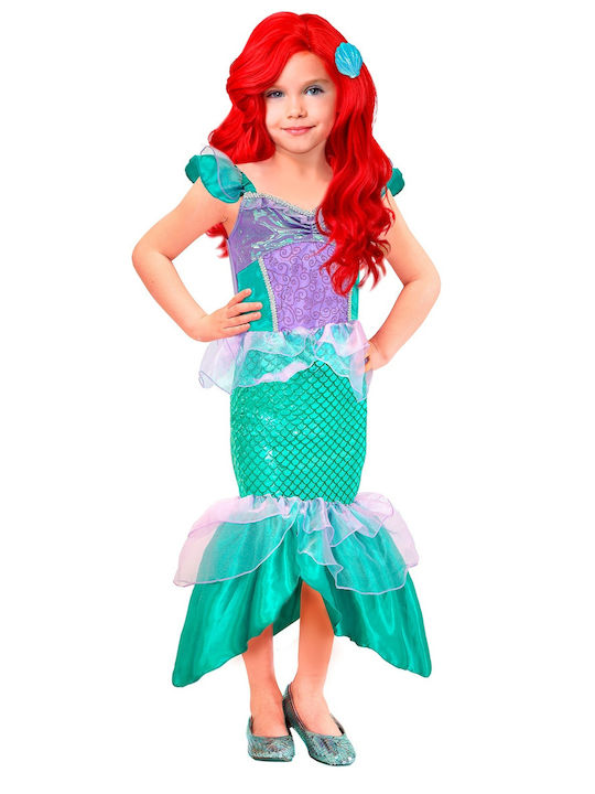 Costum de Carnaval pentru Copii ARIEL SIRENA DELUXE