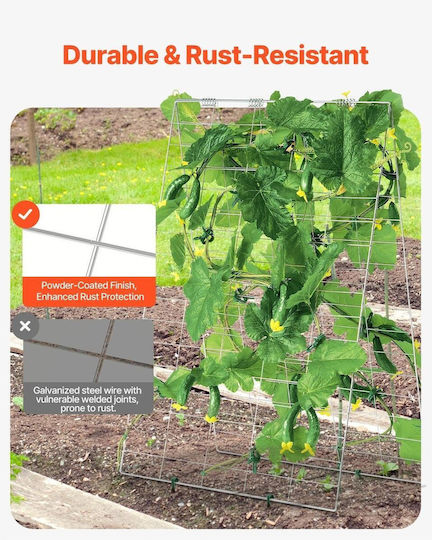 Set 2 Spaliere Castraveți Plante Cățărătoare 90 X 140 Cm Pliabil 24 X Cleme de Fixare Set 2 Spaliere Castraveți Plante Cățărătoare 90 X 140 Cm Pliabil 24 X Cleme de Fixare