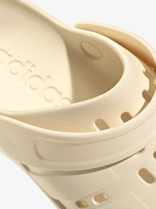 adidas Adilette Clog Γυναικεία Σαμπό Μπεζ