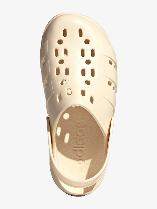adidas Adilette Clog Γυναικεία Σαμπό Μπεζ