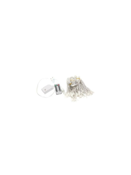 300 Λαμπάκια LED 3μ. x 300εκ. Θερμό Λευκό USB τύπου Κουρτίνα