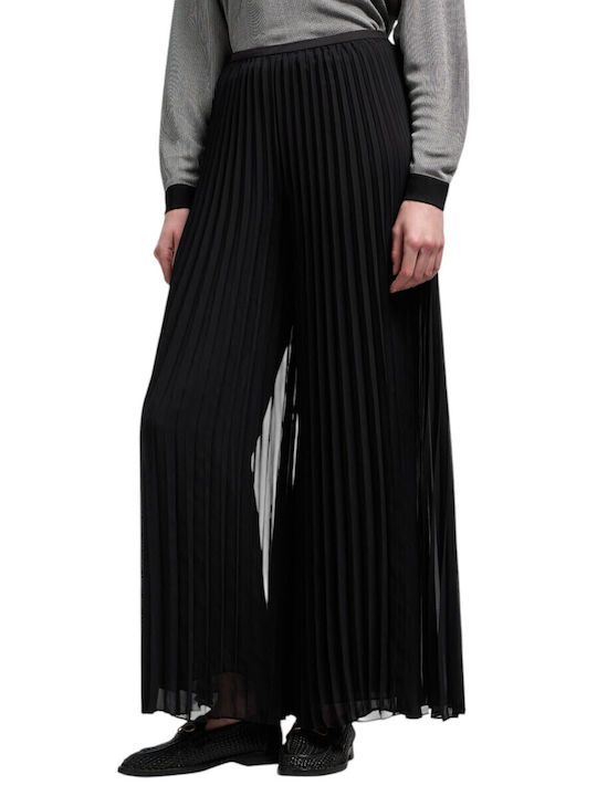 Damen Stoff Hose Schwarz