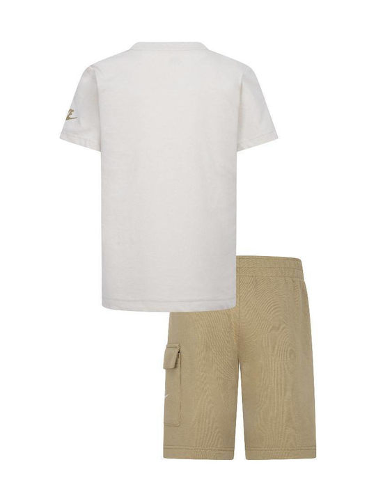 Nike Παιδικό Σετ με Σορτς Beige 2τμχ