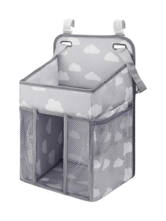 Crib Organizer Tecos Diapers Accessories Other Essentials Baby Care 43x28x20cm Hangable On Crib Gray