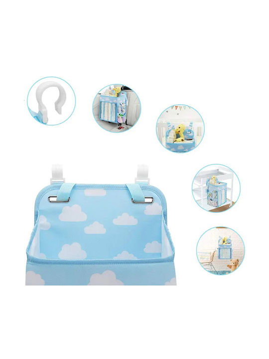 Organizator pentru Pătuț Tecos Scutece Accesorii Alte Esențiale Îngrijire Bebeluși 43x28x20cm Opțiune de Agățare Pătuț Albastru