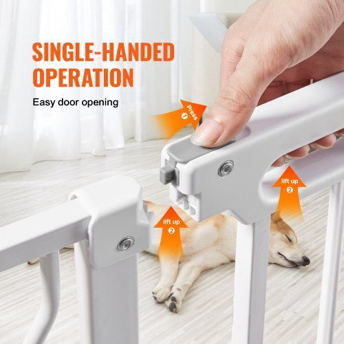 Vevor Divider Dog made of Plastic in White Color 134.62 x 74.93 x 134.6cm