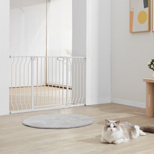 Vevor Divider Dog made of Plastic in White Color 134.62 x 74.93 x 134.6cm