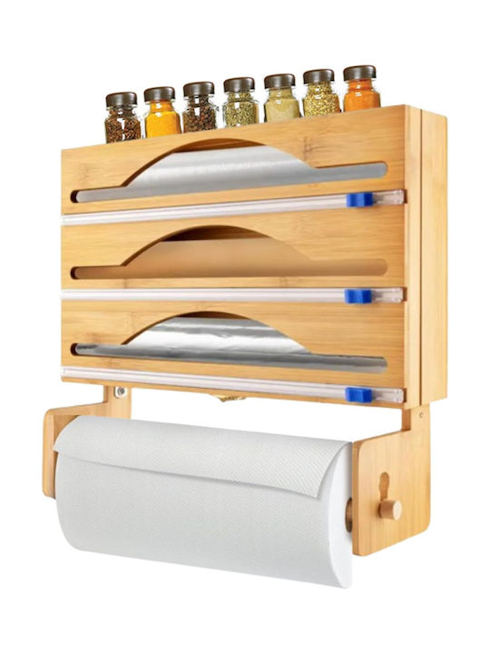 Suport pentru prosoape de hârtie Lemn Bej 31x11x11cm SUPORT4IN1