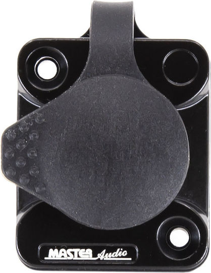 Master Audio Xlr004m Three-Pole XLR Chassis Male Cover Water Dust Protection Black