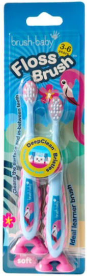 Brush Baby Kinderzahnbürste Für 3+ Jahre Flamingo