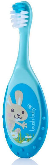 Brush Baby Set Baby-Zahnbürsten Für 0m+ 2Stücke Hellblau