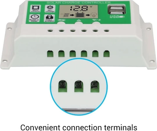 Solarladeregler Lithium-Batterieladegerät 30A 12V 24V BLS-30A