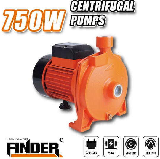 Finder Electric Surface Water Pump Centrifugal 750W
