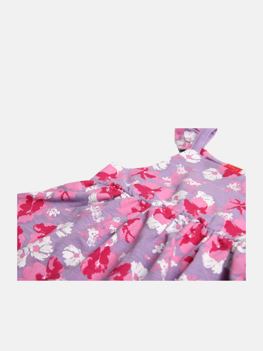Morning Flowers Детска Рокля Без ръкави Обикновени Purple