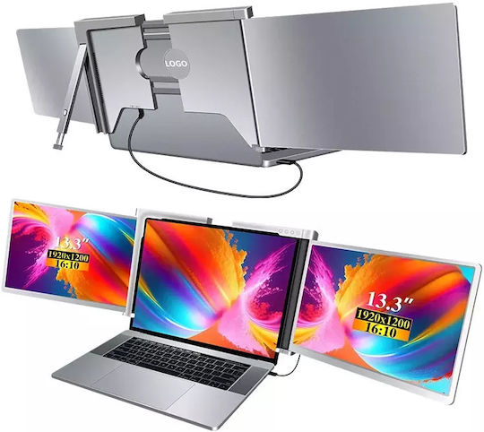 Extralink Smart Life S350 2-Screen 13.3" Full HD IPS 60Hz Monitor for Laptops 13.3" to 17.3"