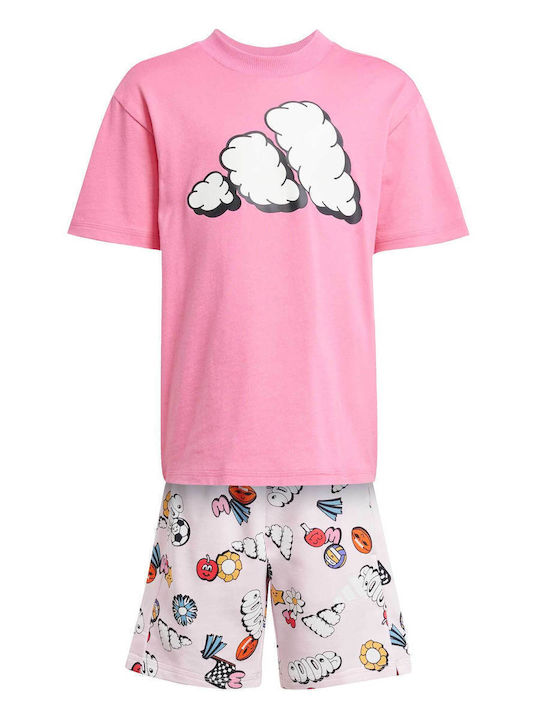 Παιδικό Σετ με Σορτς Καλοκαιρινό 2τμχ Pink Essentials
