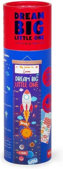 Legami Milano Kids Growth Height Chart Wall Sticker with Design Space Light Multicolour