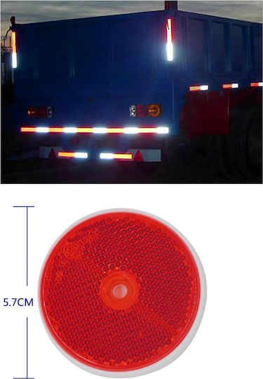 Maxeed Car Reflectors Red 57mm 35032