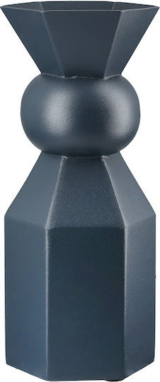 ArteLibre Decorative Vase Metallo Blue 10x10x24cm
