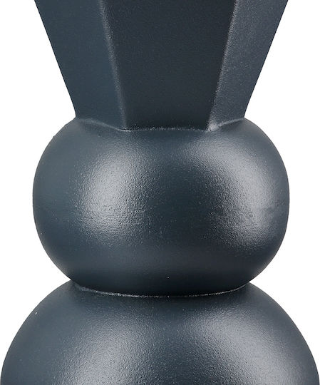 ArteLibre Vază Decorativă Metalic Metallo Albastru 9x9x20cm 2buc