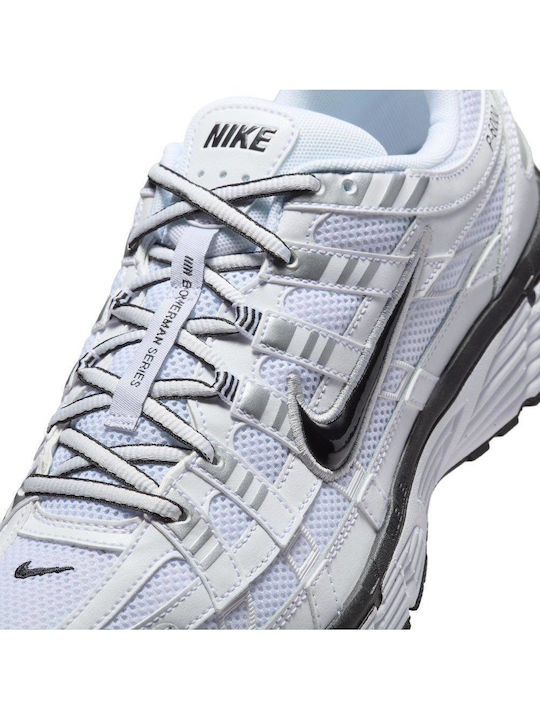 P-6000 Chunky Sneakers White / Black / Silver