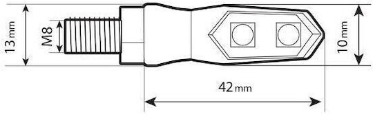 Lampa Flash Motorcycle LED 2pcs