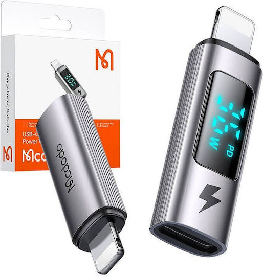 Mcdodo USB-C / Blitzschlag männlich zu USB-C / Blitzschlag weiblich Konverter 1 Stück OT-6100